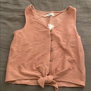 NWT Madewell Tie Front Top